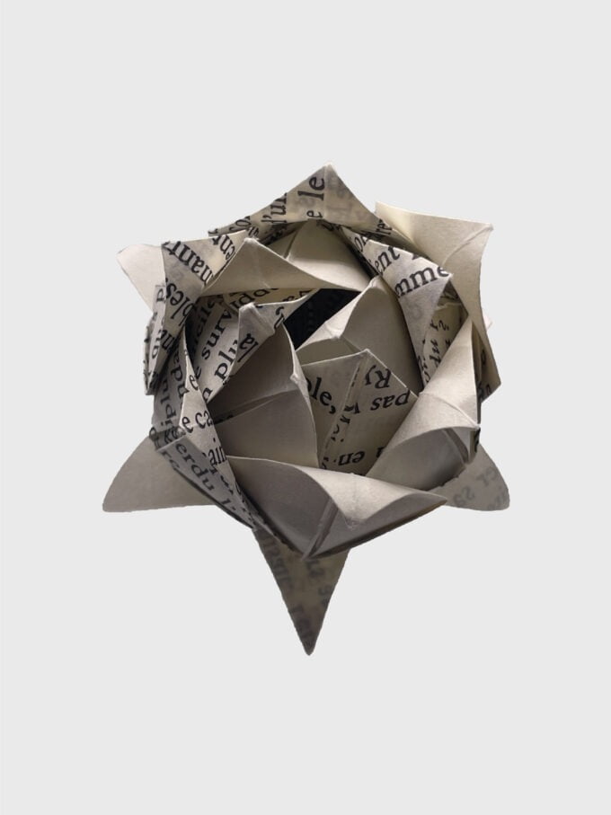 Fleur de Rose Bouton en Origami – Image 4