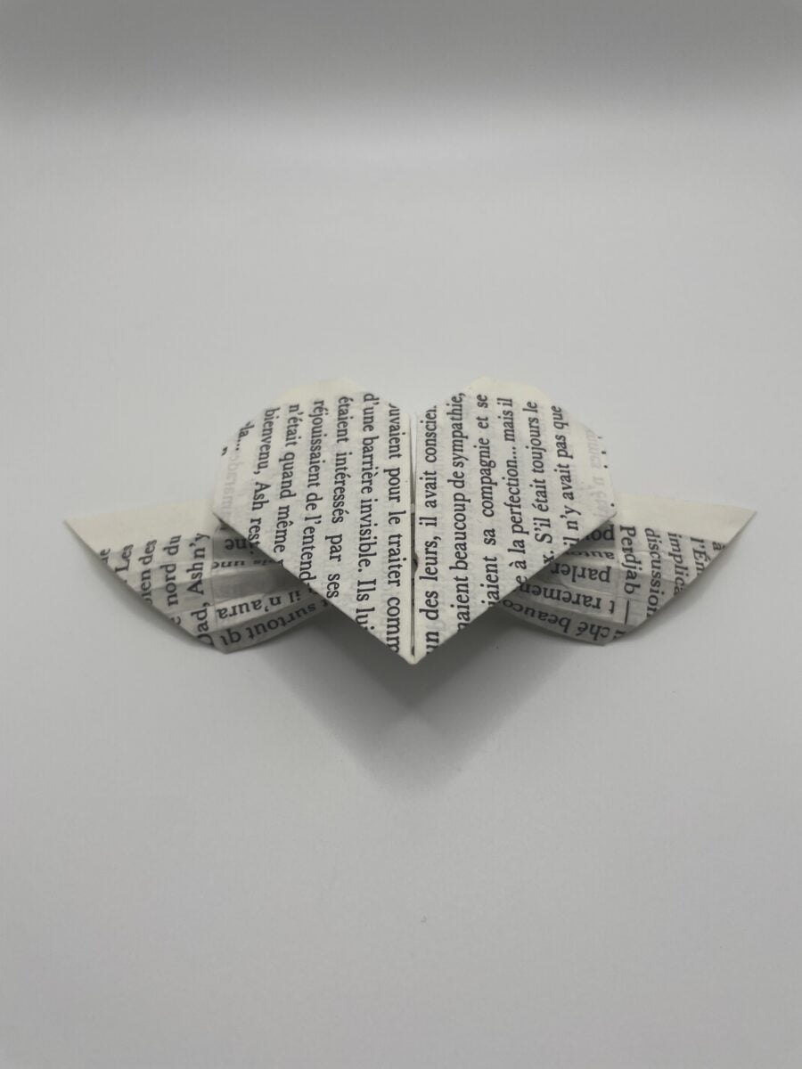 Cœur Aillé en Origami
